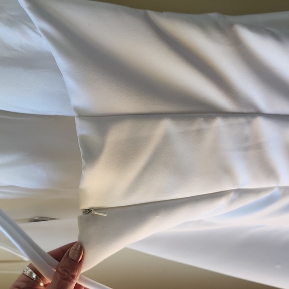 Jessica McClintock White Formal Halter Dress Wedding - Picture 9 of 13